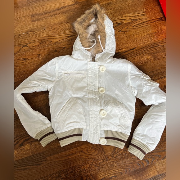 Perfect Spring White bomber jacket -Pelle Pelle - Picture 3 of 4